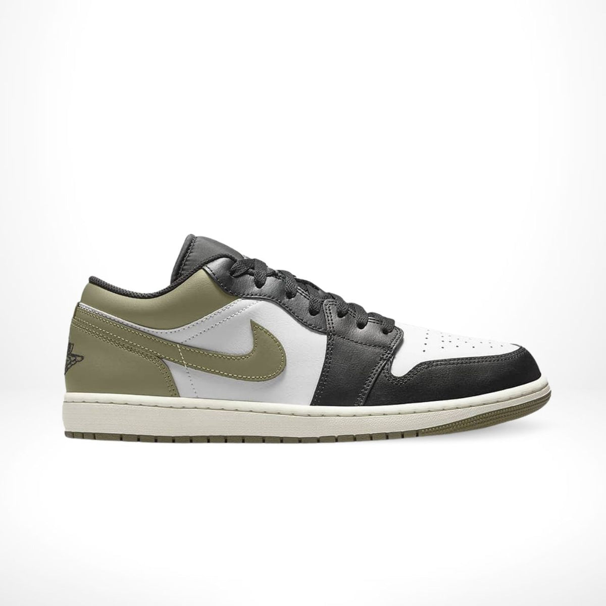 Air Jordan 1 Low Black Toe Medium Olive